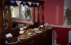 Charity Cakes in Dining Room